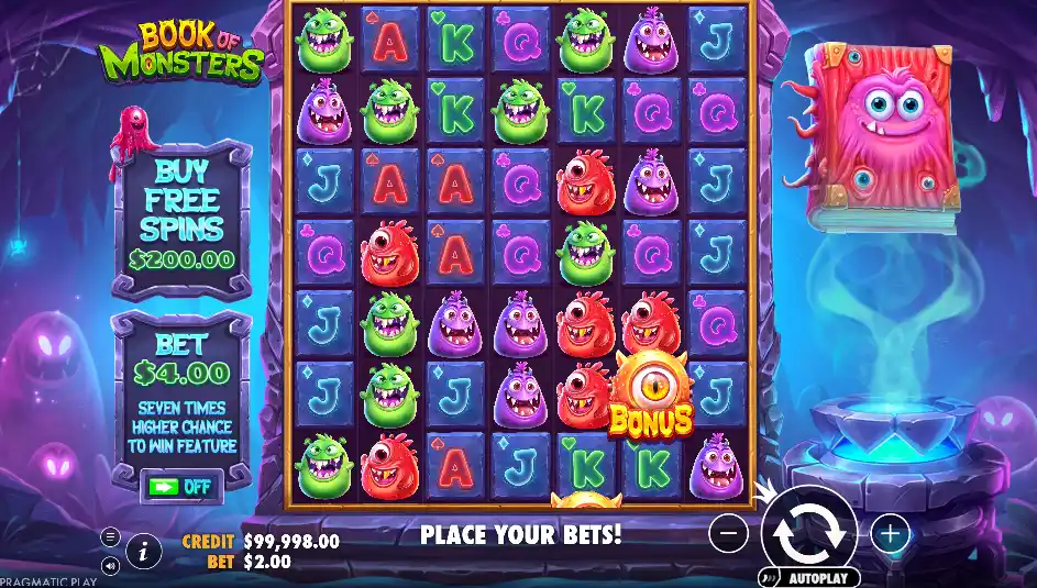 Book of monsters slot
