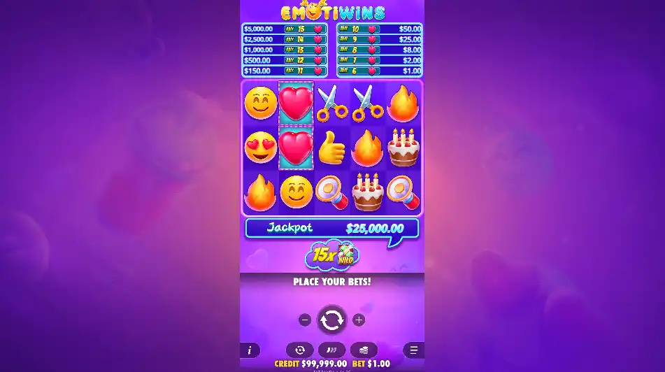 Emotiwins slot game