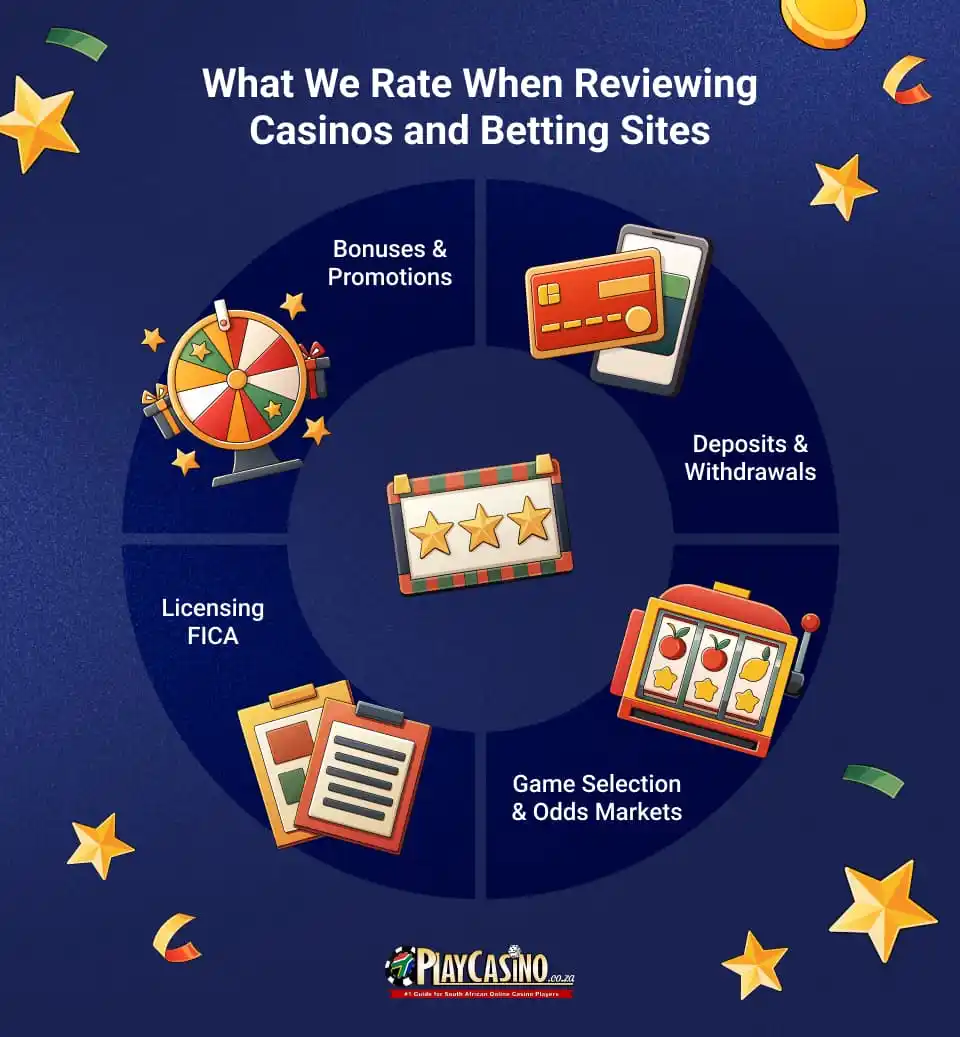 What We Rate When Reviewing Casinos and Betting Sites