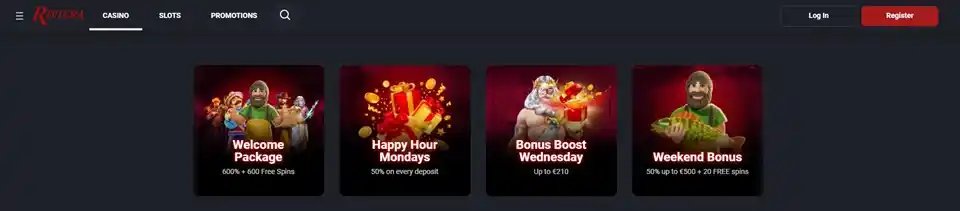 Riviera Casino Bonuses