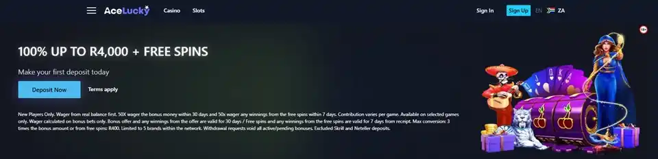 Ace Lucky Casino Bonus