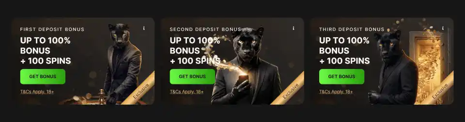 Pantherbet Casino Welcome Deposit Bonus