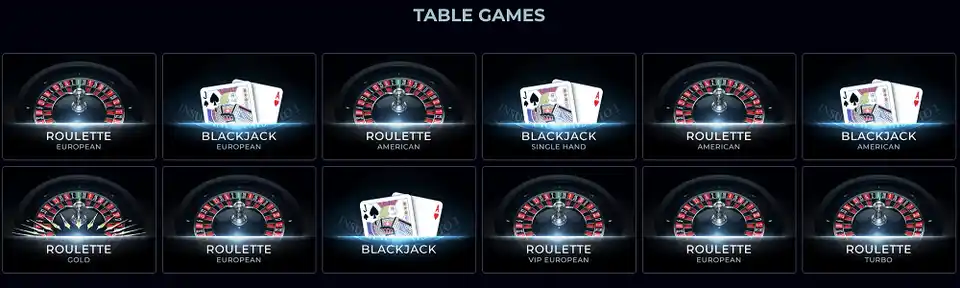 westpoint casino table games