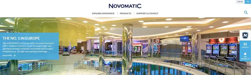 Novomatic landing