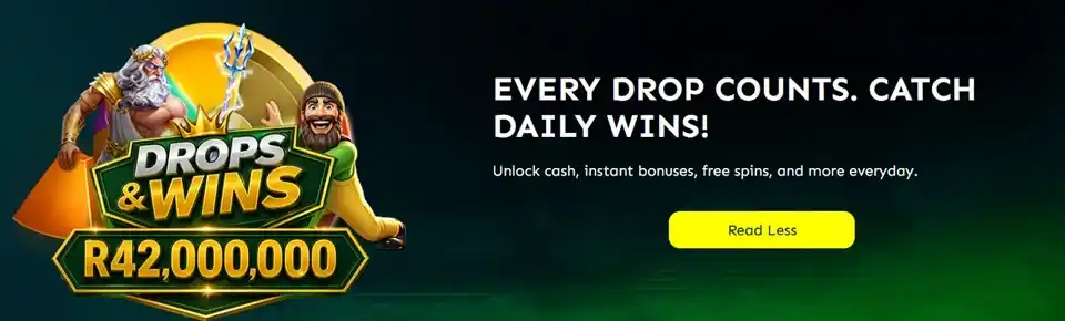 ZARbet Drops and Wins