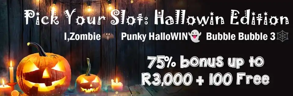 Jackpot Cash Casino Pick your Slot Halloween
