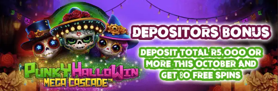 Punky HalloWin October Depositors Bonus banner