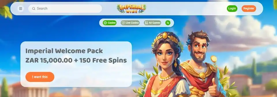 Imperial Wins Casino Welcome Bonus