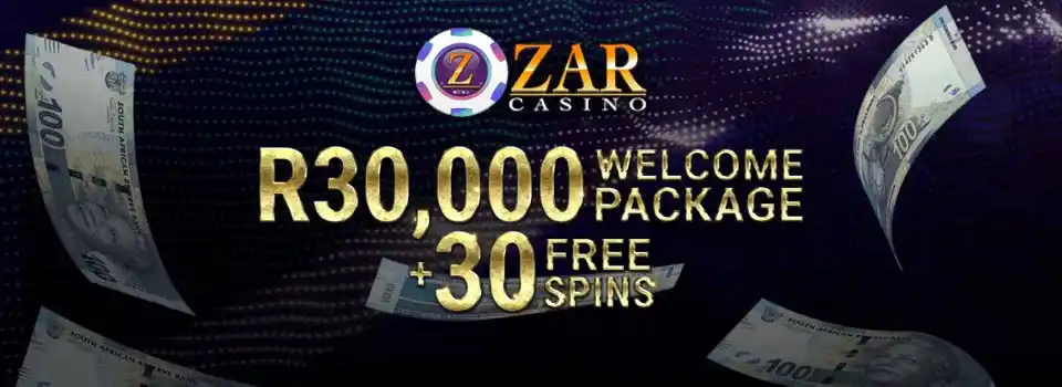 R30,000 Welcome Package and 30 Free Spins