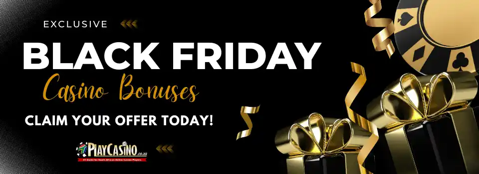 Black Friday Casino Bonuses banner for PlayCasino
