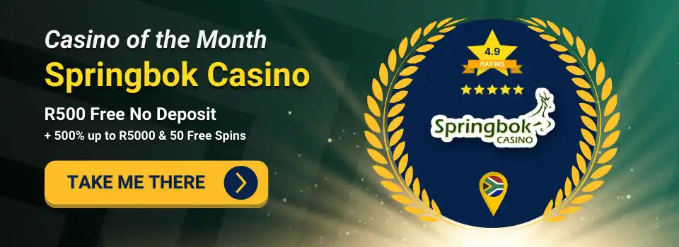 Casino of the Month Springbok promo banner