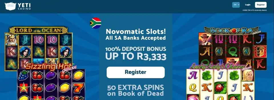 Yeti Casino Welcome Bonus Banner
