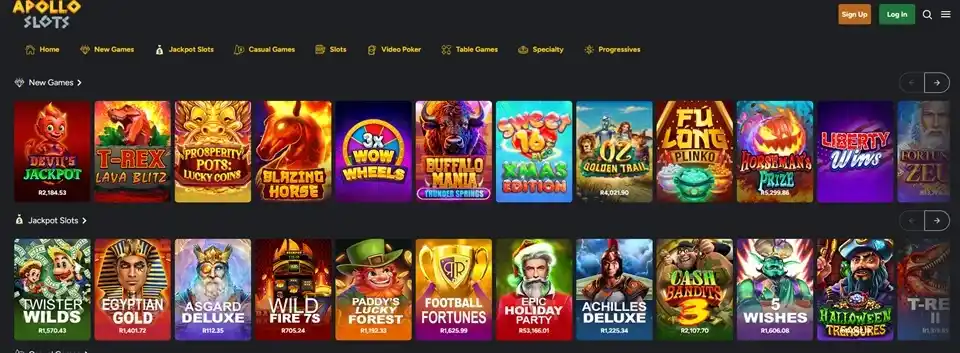 Apollo Slots Casino Games