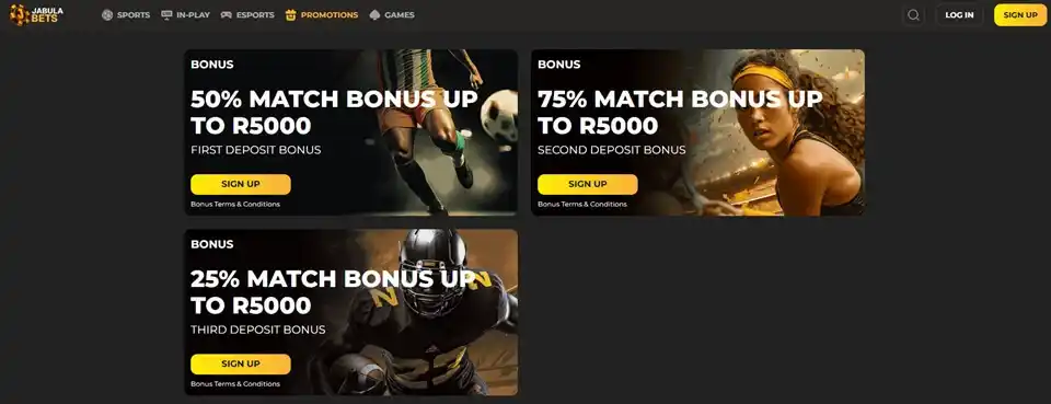 JabulaBets Sports Welcome Bonus