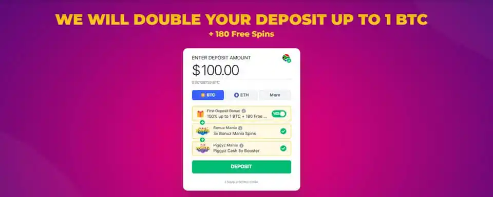 BitStarz Casino Welcome Bonus