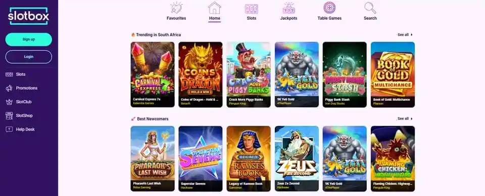 Slotbox Casino Games