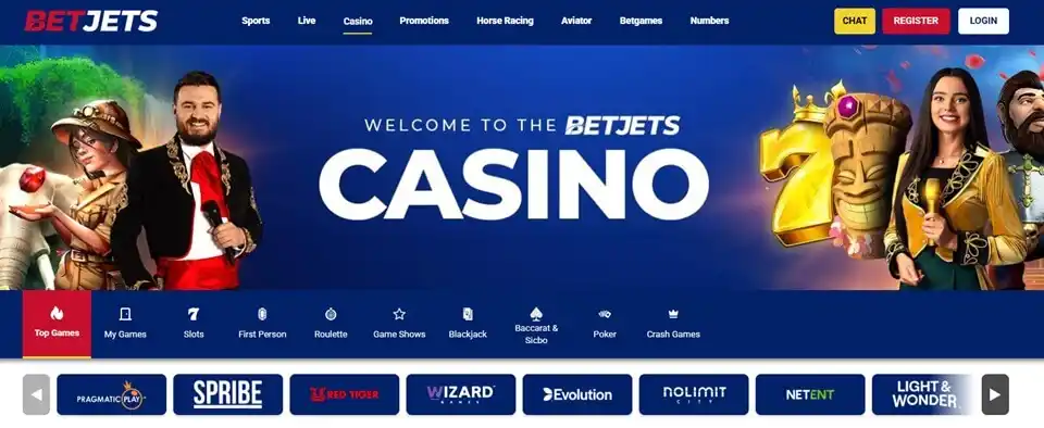 BetJets Casino Screenshot