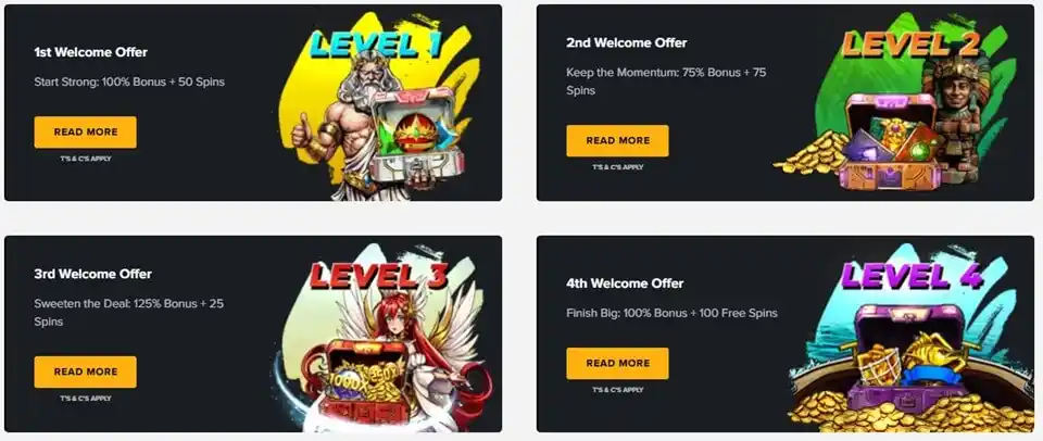 Tusk Casino 4 Deposit Bonuses