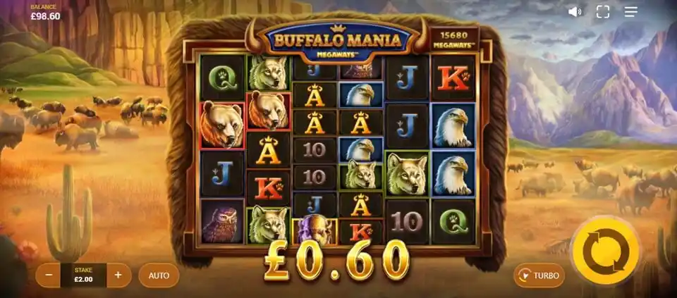 Buffalo Mania Megaways Slot Screenshot