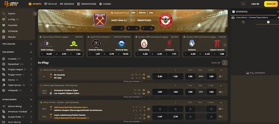 Jabulabets Sports Betting