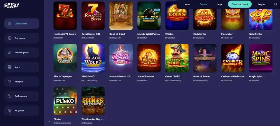 Spinaway Casino Games