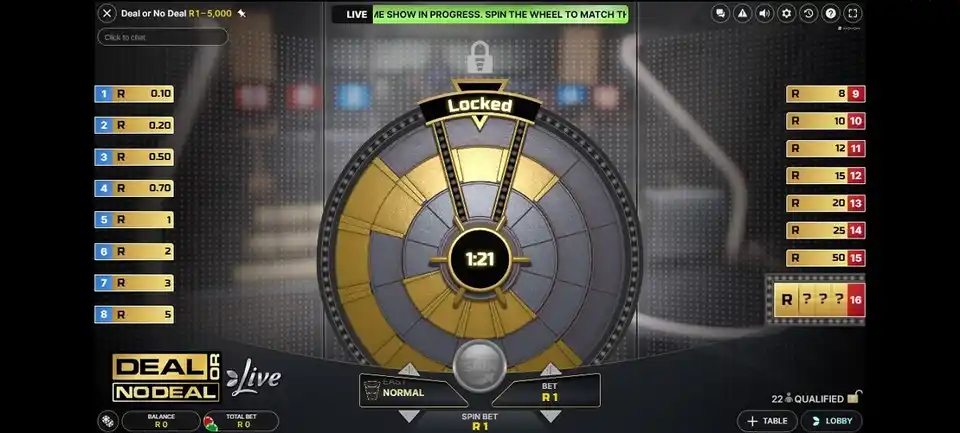 Deal or no deal live screenshot