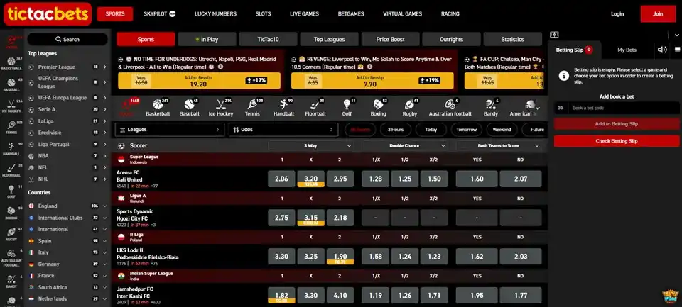 Tic Tac Bets Sports Betting