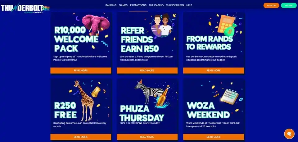 Thunderbolt Casino Promotions