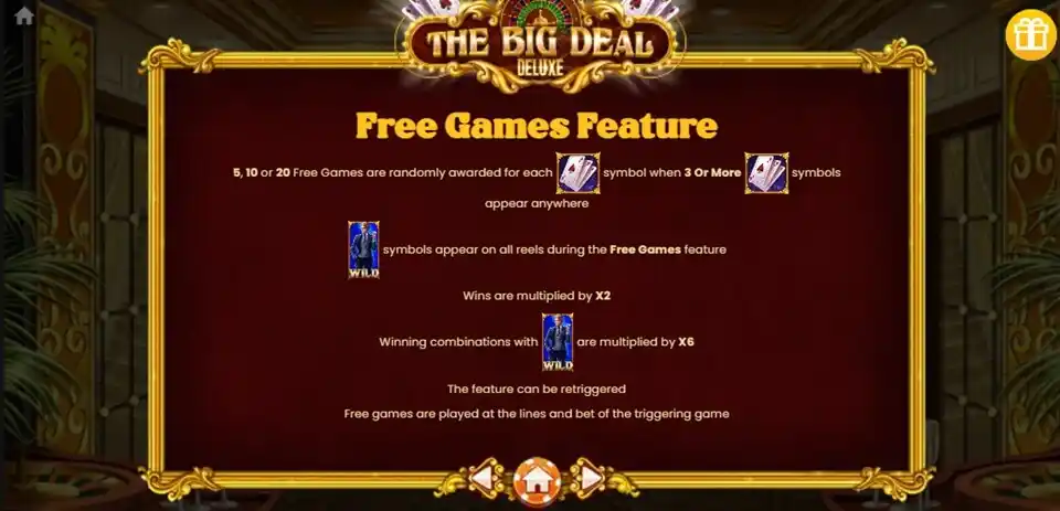 Big Deal Deluxe Slot Free Spins