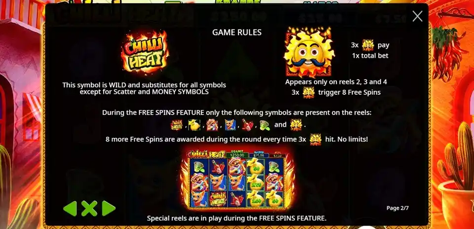Chilli Heat Slot Free Spins