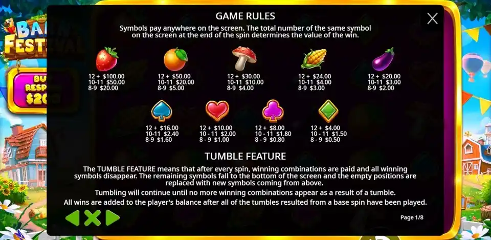 Barn Festival Slot Symbols