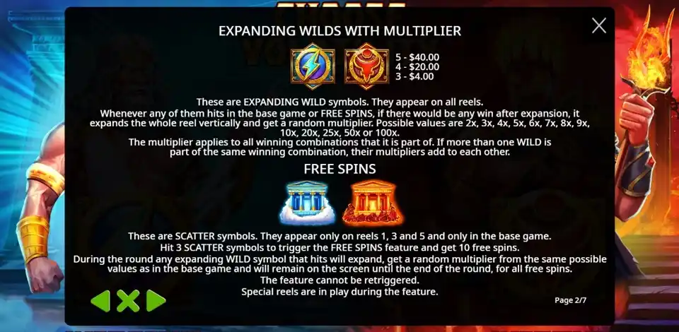 Zeus vs Hades Gods of War Slot Bonus