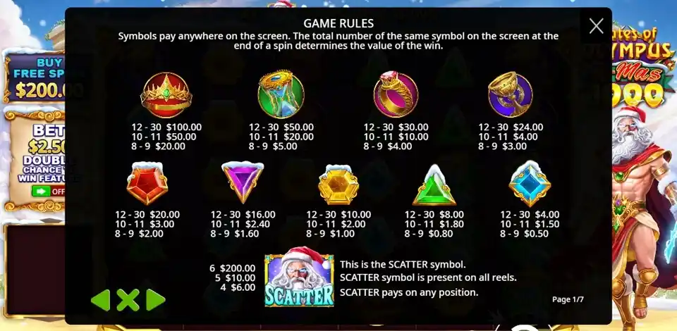 Gates of Olympus Xmas 1000 Symbols