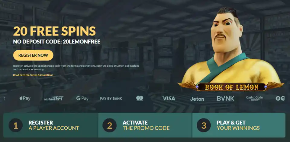 Lemon Casino Free Spins Welcome Offer