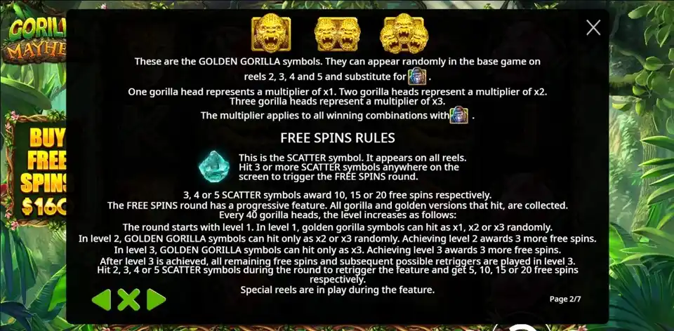 Gorilla Mayhem Slot Free Spins