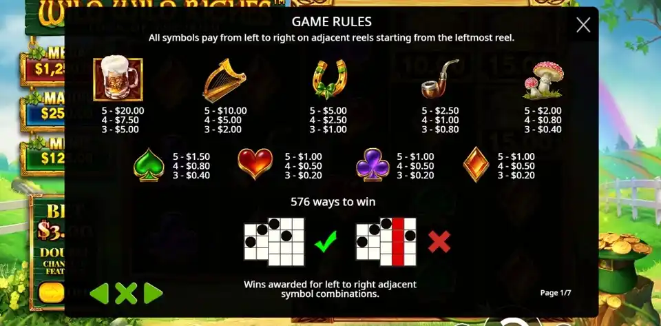 Wild Wild Riches Slot Symbols