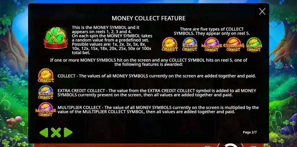 Clover Gold Slot Money Collect Feature