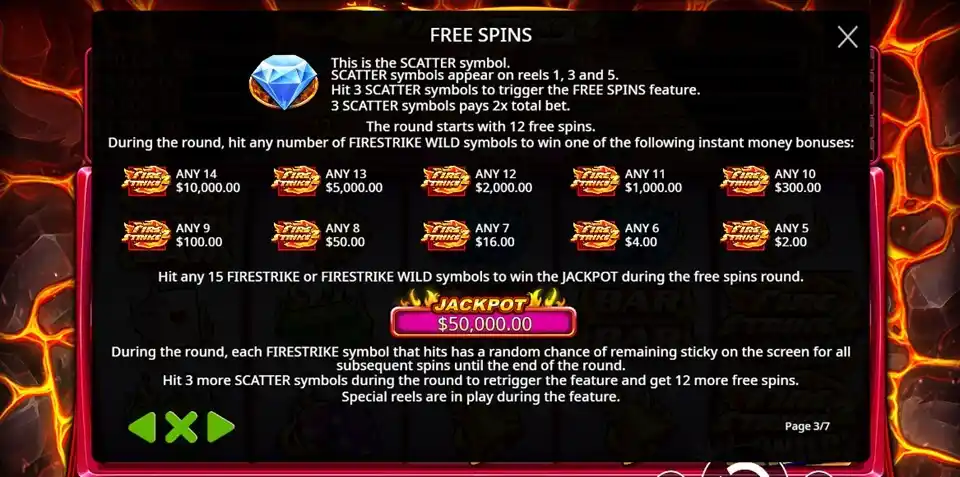 Fire Strike 2 Slot Free Spins