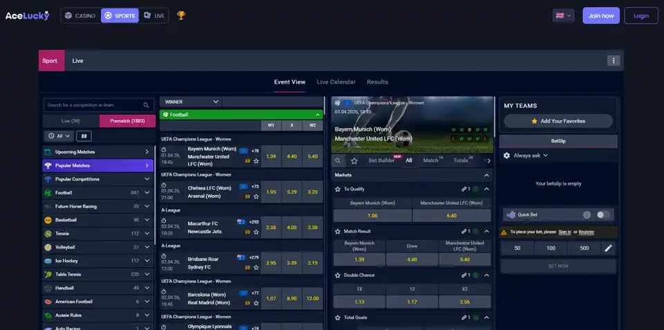 AceLucky Sports Betting