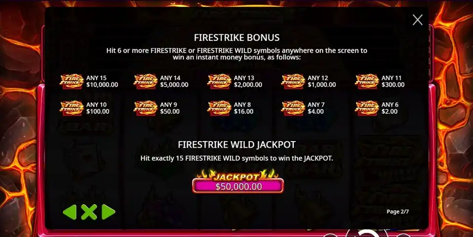 Fire Strike 2 Slot Bonus
