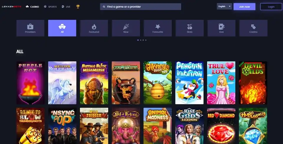 Lekkerbets Casino Games