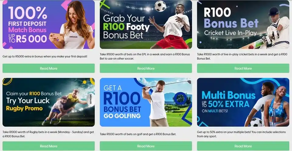 Bet.co.za Bonuses