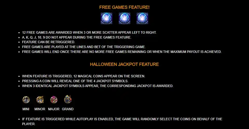 Halloween Treasures Slot Free Games