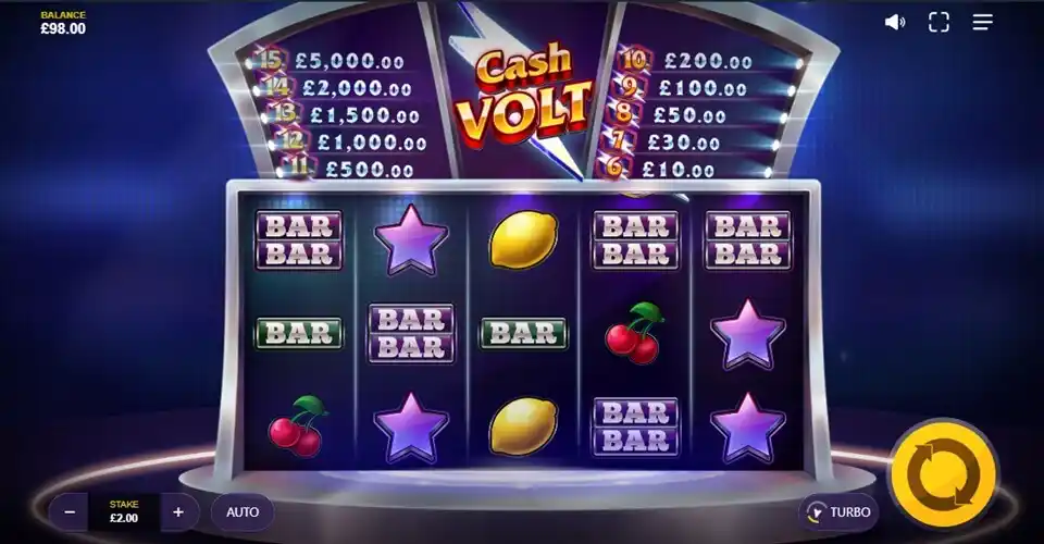 Cash Volt Slot Game Screenshot