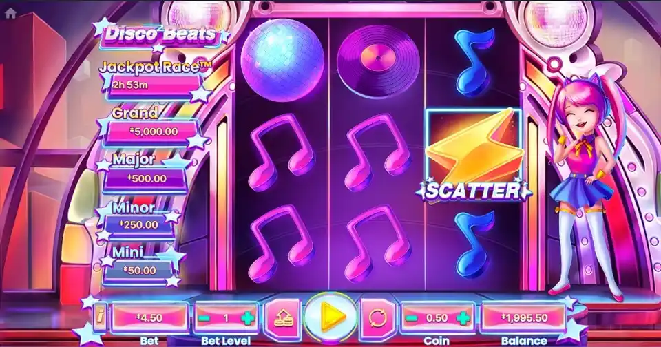Disco Beats Slot Game Screenshot