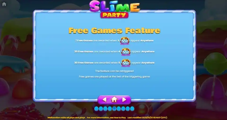 Slime Party Slot Free Games Feature