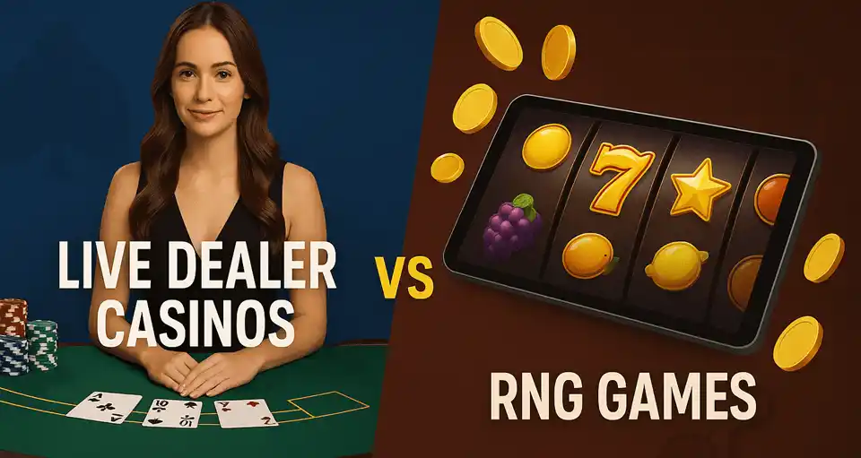 Live Dealer Casinos vs. RNG Games Which One Should You Play