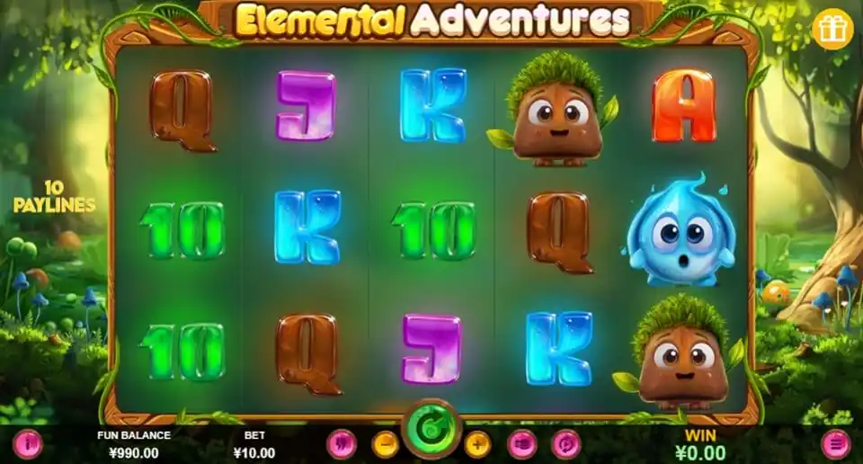 Elemental Adventures Slot Game Screenshot