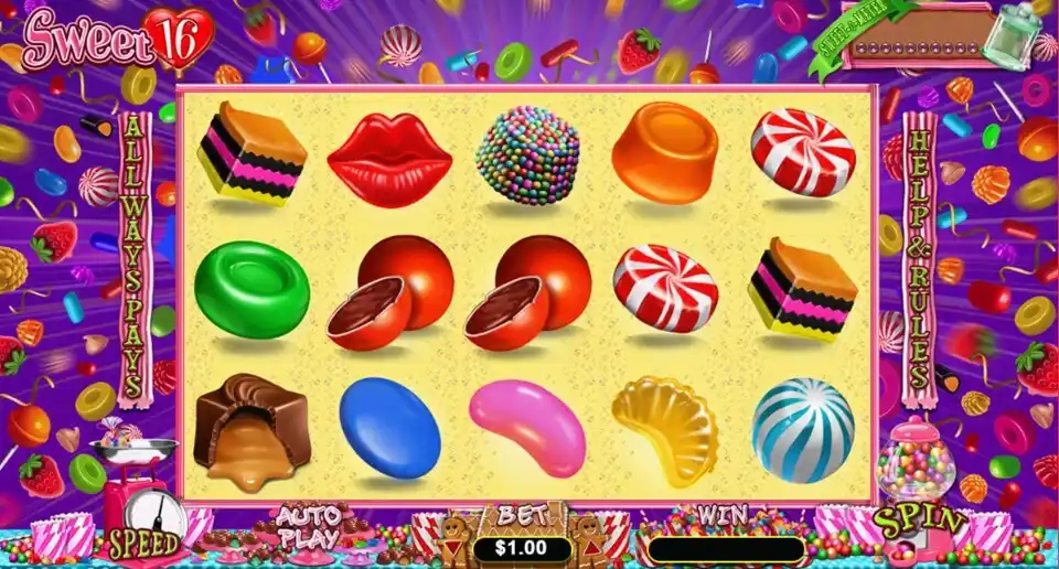Sweet 16 Slot Screenshot