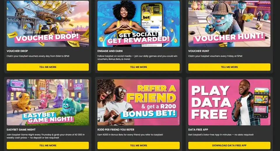 Easybet Bonuses Page